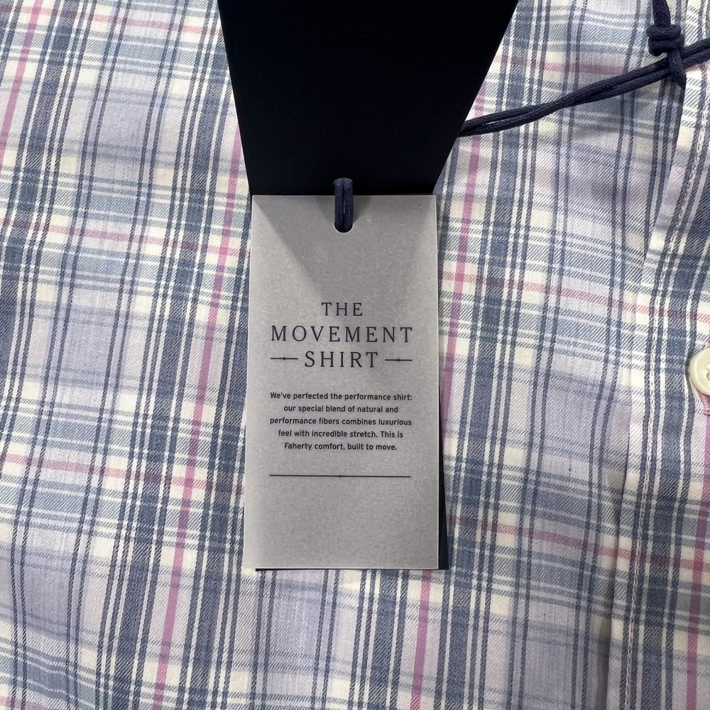 NWT FAHERTY Reserve The Movement Men's XXL Shirt Long Sleeve Plaid Button Down - Picture 15 of 15